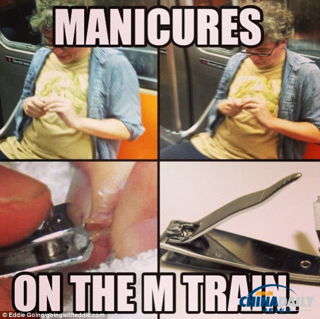 組圖:美網站曝光地鐵乘客各種不雅照