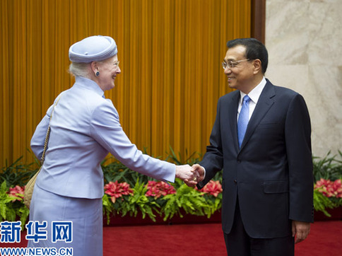 丹麥女王訪華不忘推銷“小餅干”