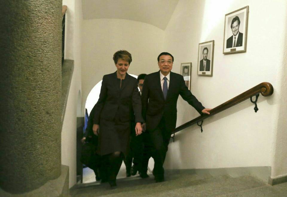 李克強:中方歡迎瑞士參與人民幣國際化進程