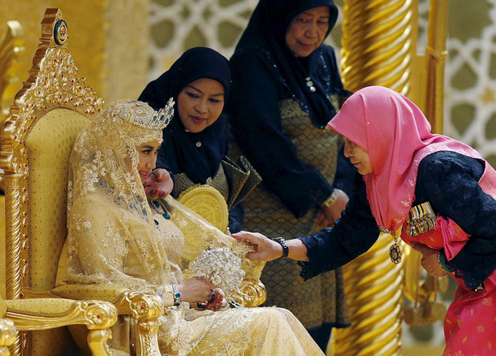 文萊王子大婚啦！現(xiàn)場(chǎng)珠光寶氣閃瞎眼