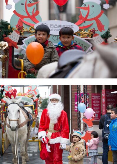 凹凸租車圣誕驚喜:上海街頭驚現“鹿”車！