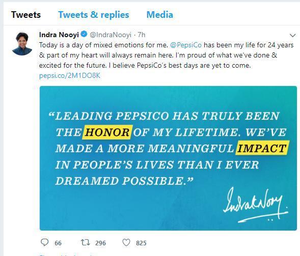 百事印裔女CEO:辭職去做不一樣的事情
