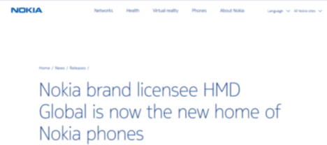 諾基亞將重返智能手機市場