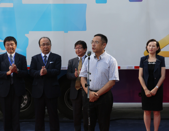 中數(shù)集團(tuán)&索尼公司舉辦轉(zhuǎn)播車傳承慶祝儀式